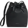 Mansur Gavriel Soft Mini Leather Bucket Bag In Black