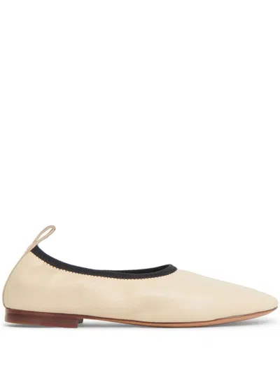 Mansur Gavriel Minima Ballerina Shoes In Jasmine Naplak
