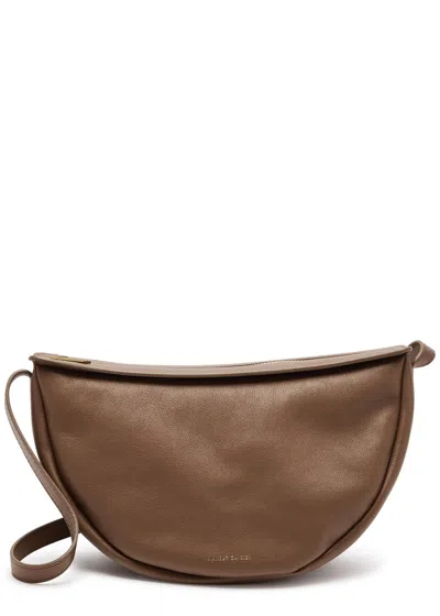 Mansur Gavriel Moon Leather Cross-body Bag In Brown