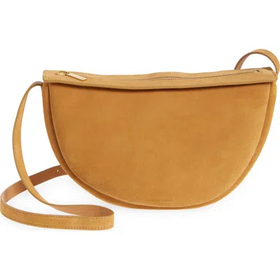 Mansur Gavriel Moon Leather Sling Bag In Caramel