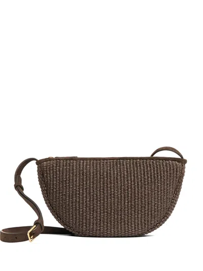 Mansur Gavriel Moon Sling Cross Body Bag In Brown