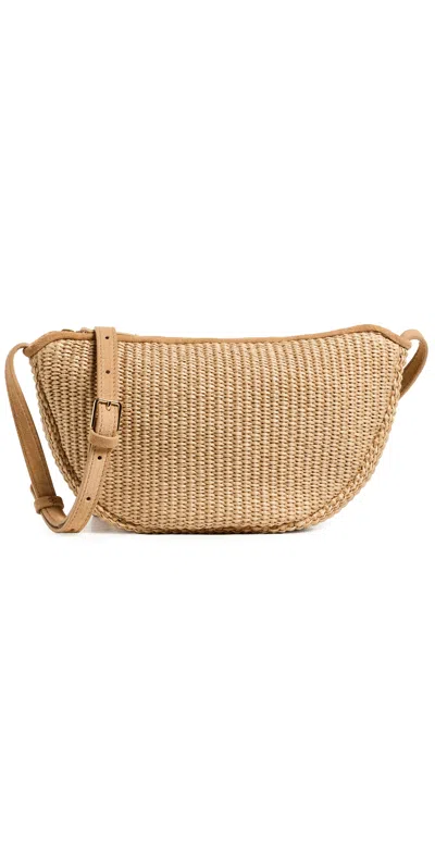 Mansur Gavriel Moon Sling Crossbody Bag Natural In Brown
