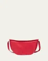 Mansur Gavriel Moon Sling Leather Crossbody Bag In Flamma