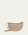 Mansur Gavriel Moon Sling Leather Crossbody Bag In Warm Grey