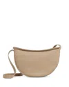 Mansur Gavriel Moon Calfskin Leather Crossbody Bag In Warm Grey