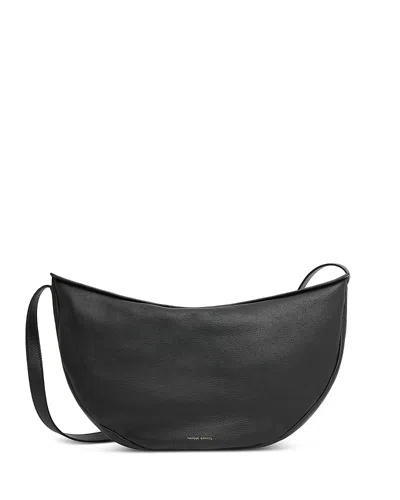 Mansur Gavriel Moon Small Leather Sling Bag In Black