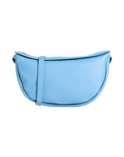 Mansur Gavriel Moon Woman Cross-body Bag Blue Size - Leather