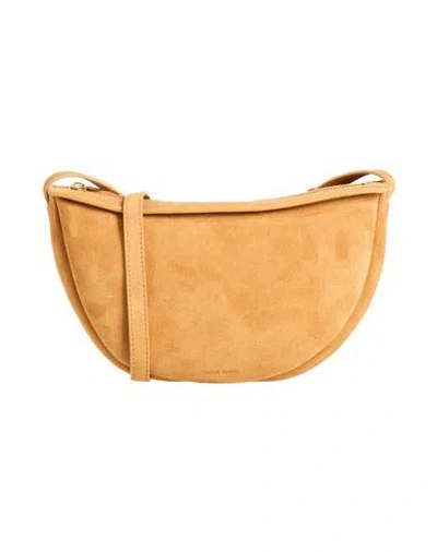Mansur Gavriel Moon Woman Cross-body Bag Camel Size - Leather In Sand