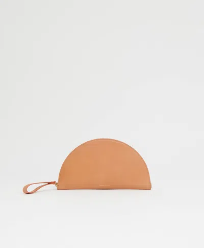 Mansur Gavriel Moon Wristlet In Brown