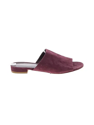 Pre-owned Mansur Gavriel Mule/clog In Burgundy