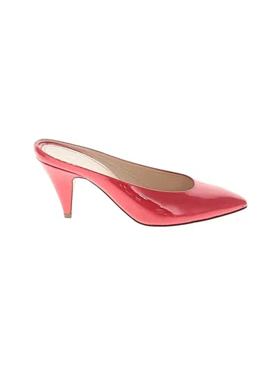 Pre-owned Mansur Gavriel Mule/clog In Red