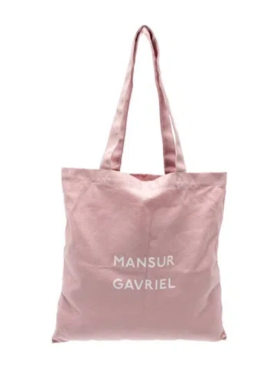 Pre-owned Mansur Gavriel Nylon Tote In Pink