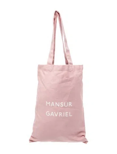 Pre-owned Mansur Gavriel Nylon Tote In Pink