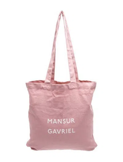 Pre-owned Mansur Gavriel Nylon Tote In Pink