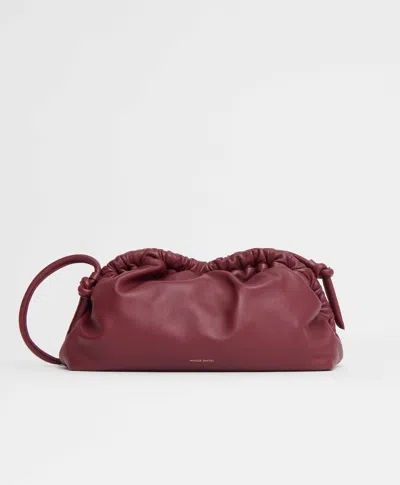 Mansur Gavriel Oversized Cloud Clutch In Burgundy