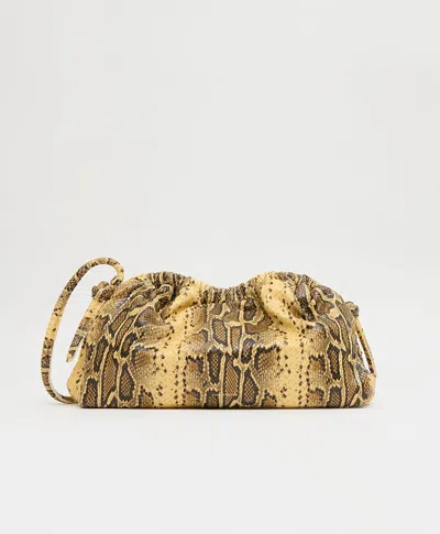 Mansur Gavriel Oversized Cloud Clutch In Golden Roccia