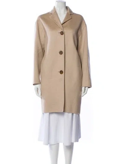 Pre-owned Mansur Gavriel Peacoat In Neutral