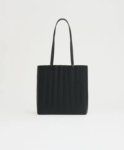 Mansur Gavriel Pleated Filo Tote In Black