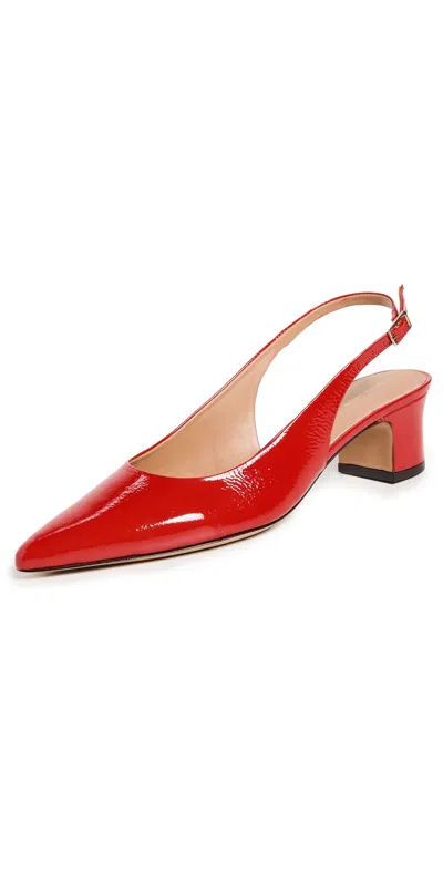 Mansur Gavriel Pointy Toe Slingback Pumps Poppy