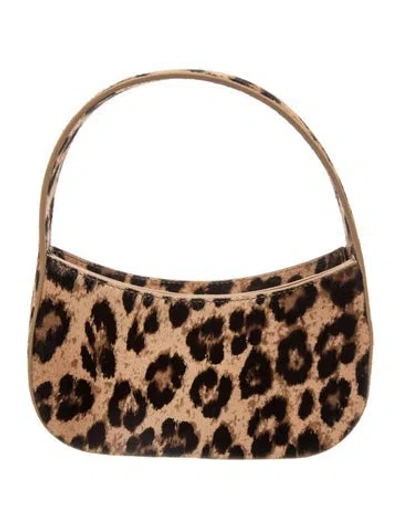 Pre-owned Mansur Gavriel Ponyhair Top Handle Bag In Brown