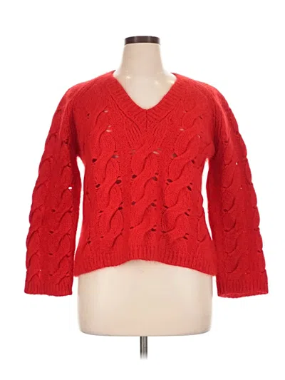 Pre-owned Mansur Gavriel Pullover Sweater In Red