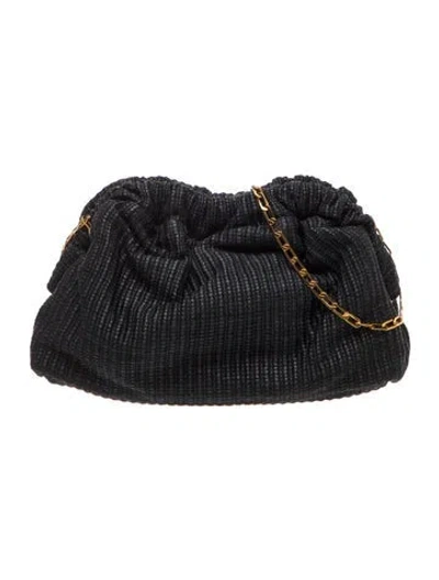 Pre-owned Mansur Gavriel Raffia Crossbody Bag In Blue
