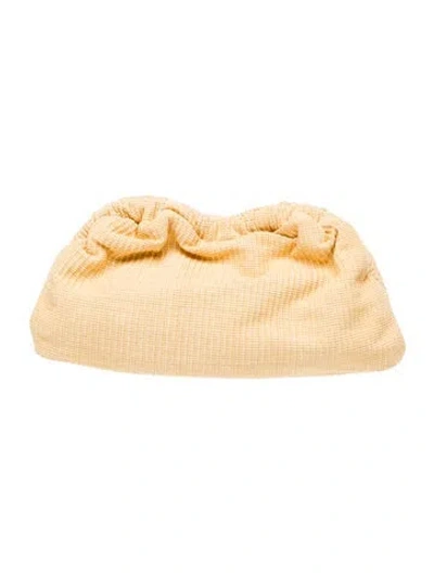 Pre-owned Mansur Gavriel Raffia Evening Bag In Neutrals
