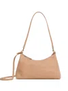 Mansur Gavriel Rhea Leather Shoulder Bag In Neutral