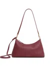Mansur Gavriel Rhea Pebble-texture Shoulder Bag In Burgundy