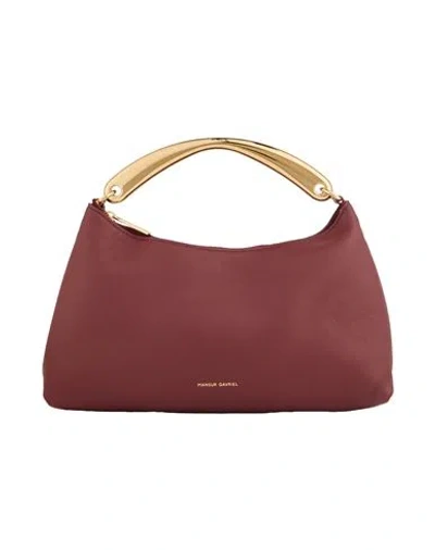 Mansur Gavriel Rhea Woman Handbag Burgundy Size - Leather In Red