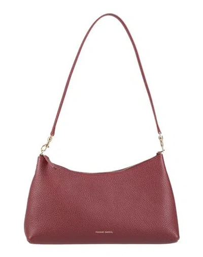 Mansur Gavriel Rhea Woman Shoulder Bag Burgundy Size - Leather In Red