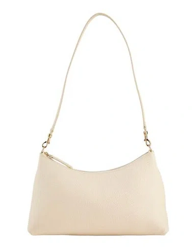 Mansur Gavriel Rhea Woman Shoulder Bag Cream Size - Leather In White