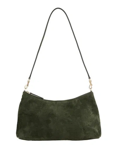 Mansur Gavriel Rhea Woman Shoulder Bag Dark Green Size - Leather