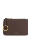 Mansur Gavriel Ring-detail Leather Wallet In Brown
