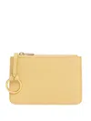 Mansur Gavriel Ring-detail Wallet In Yellow