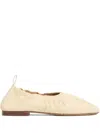 Mansur Gavriel Ruched Ballerina Ballet Flat In Neutral