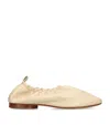 Mansur Gavriel Ruched Ballerina In Ivory