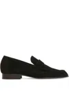 Mansur Gavriel Ruched Penny Loafers In Green