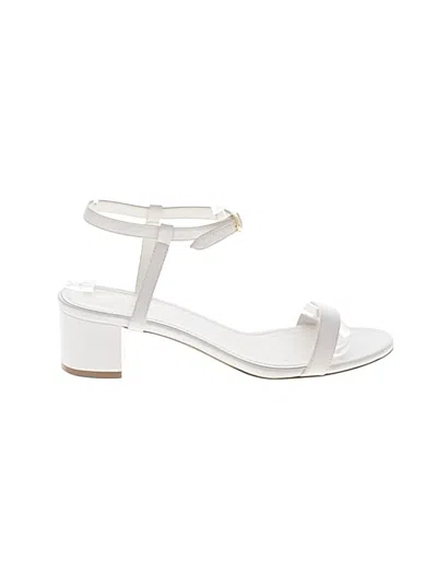Pre-owned Mansur Gavriel Sandals In White
