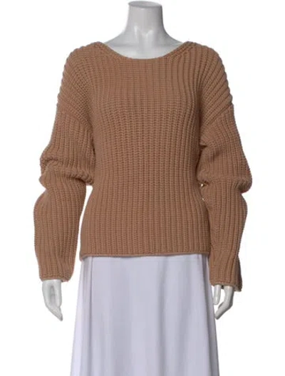 Pre-owned Mansur Gavriel Scoop Neck Sweater In Neutral