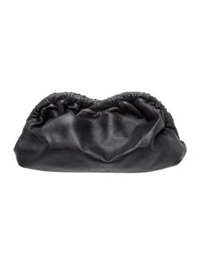 Pre-owned Mansur Gavriel Signature Clutch In Black