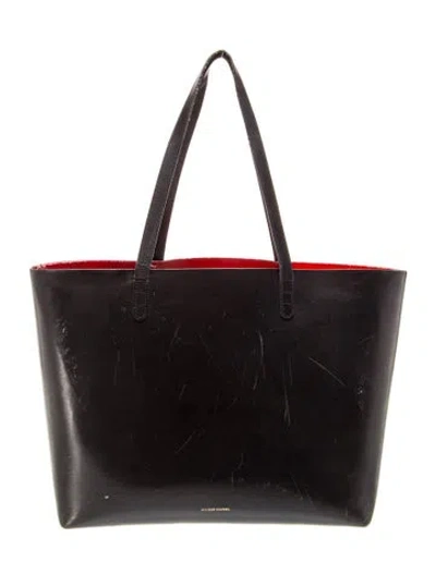 Pre-owned Mansur Gavriel Signature Tote In Black