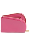 Mansur Gavriel Slim Leather Zip Wallet In Pink
