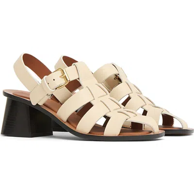 Mansur Gavriel Slingback Fisherman Sandal In Yellow