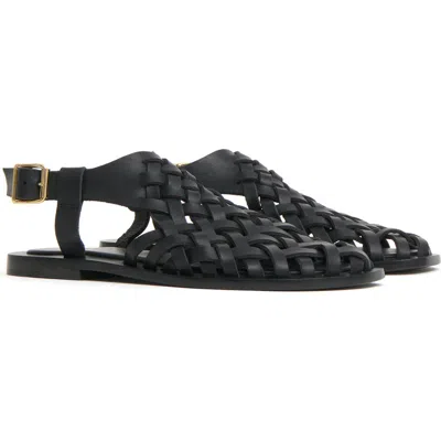 Mansur Gavriel Slingback Woven Sandal