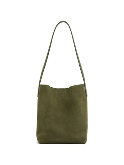 MANSUR GAVRIEL SMALL CABAS NUBUCK LEATHER SHOULDER BAG