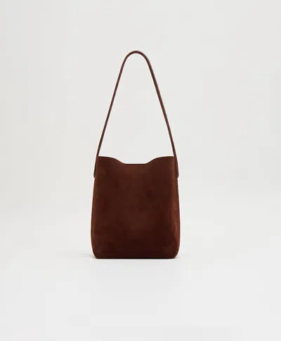 Mansur Gavriel Small Everyday Cabas In Chocolate Suede