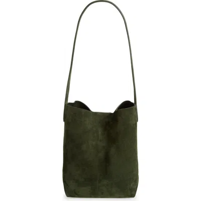 Mansur Gavriel Small Everyday Cabas Suede Hobo Bag In Green