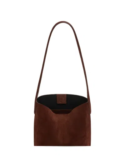 Mansur Gavriel Small Everyday Cabas Suede Tote Bag In Brown