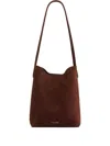 Mansur Gavriel Small Everyday Suede Tote Bag In Brown